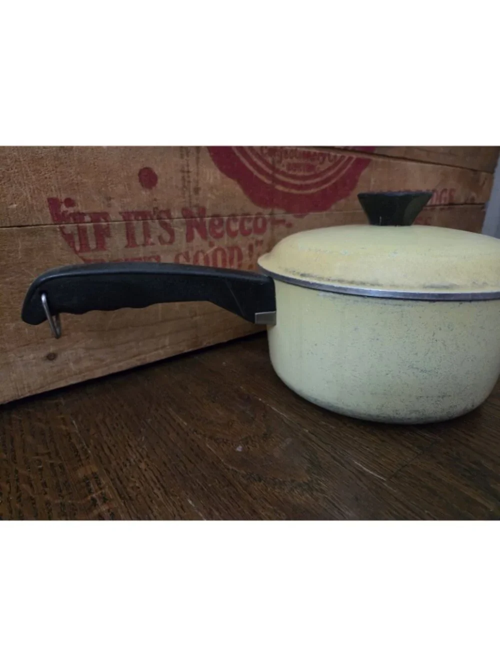 Club Vintage Aluminum Harvest Gold Yellow Pot Pan Lid 2 Qt